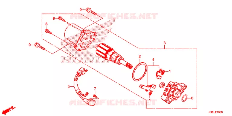 STARTMOTOR   Honda MOTO 110 WAVE 2020  AFP110CSFL