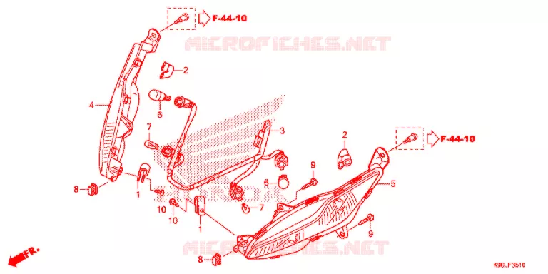 VOOR KNIPPERLICHT  Honda MOTO 110 WAVE 2021  AFP110CSFL