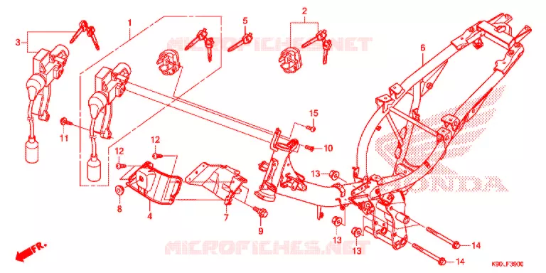 FRAME CHASSIS   Honda MOTO 110 WAVE 2020  AFP110DFL