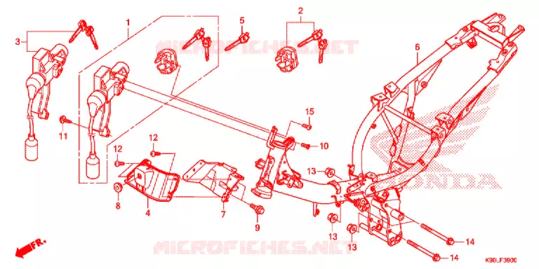 FRAME CHASSIS   Honda MOTO 110 WAVE 2020  AFP110SFL