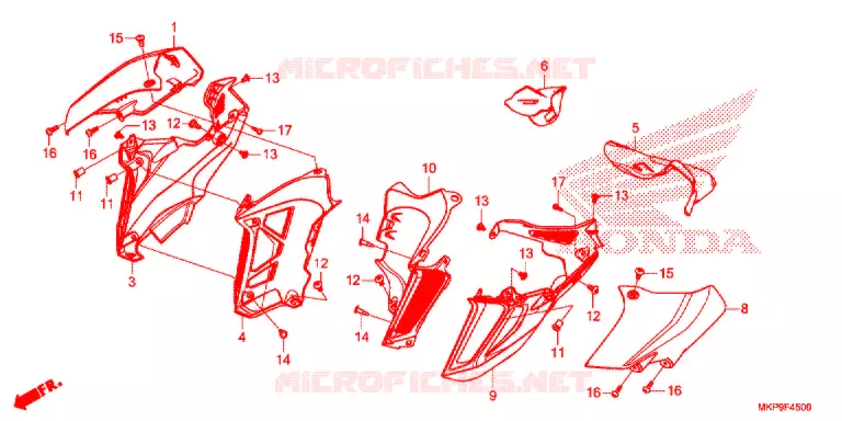 MIDDENKAP  Honda MOTO 500 CB 2020  CB500FAL