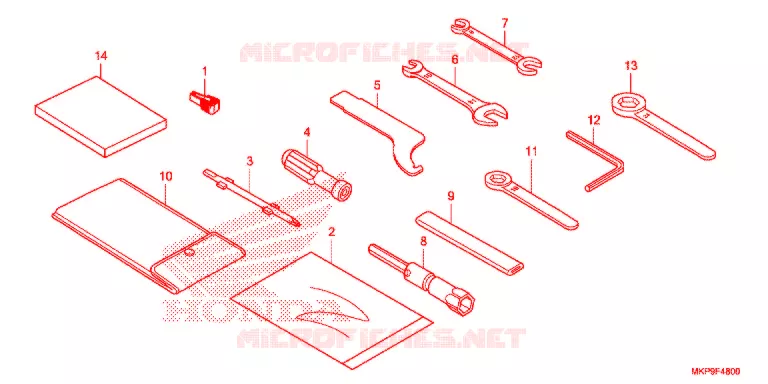 GEREEDSCHAP  Honda MOTO 500 CB 2021  CB500FAM
