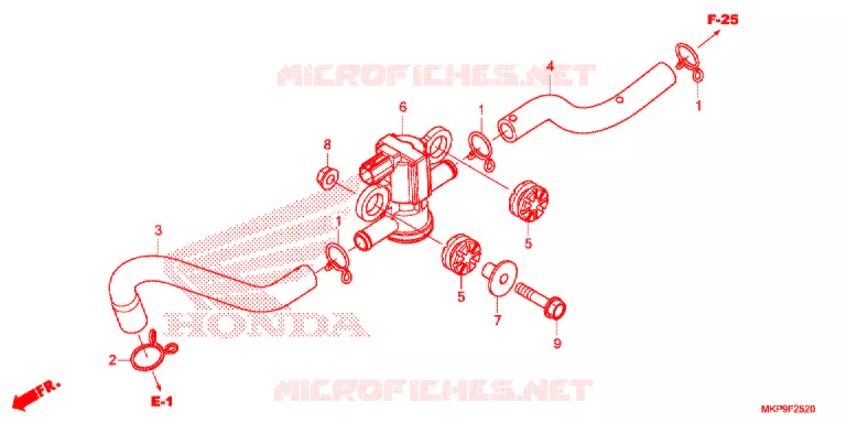 LUCHTINJECTIE SOLENOIDEKLEP Honda MOTO 500 CB 2021  CB500FAM