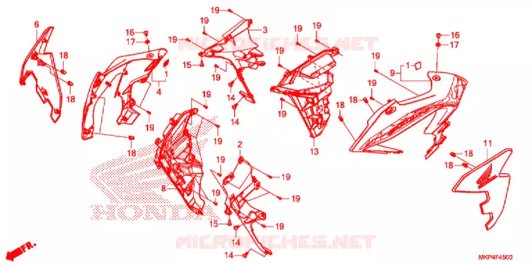 MIDDENKAP  Honda MOTO 500 CB 2021  CB500XAM