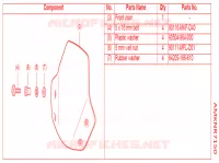     KIT,FR VISOR (SMOKE) voor Honda CB 650 R -5ED- 2019