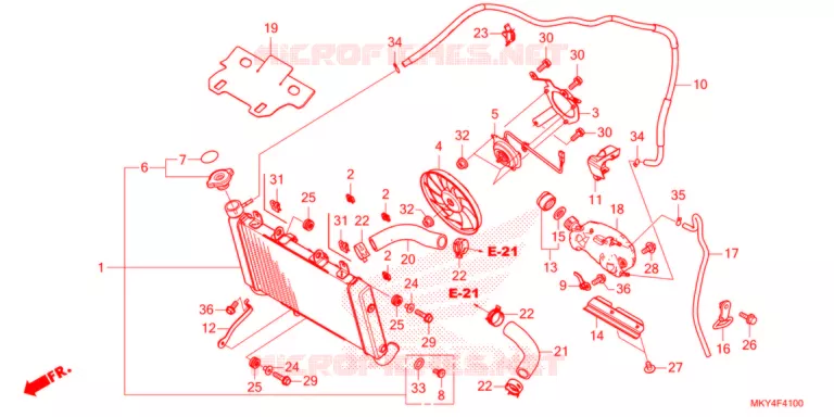 RADIATEUR   Honda MOTO 650 CB 2021  CB650RAM