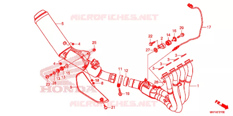 UITLAATDEMPER   Honda MOTO 1000 CBR 2021  CBR1000RAM
