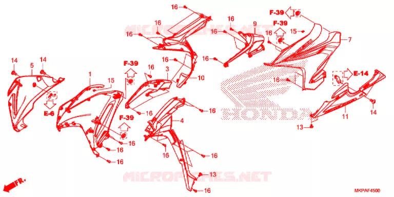 MIDDENKAP  Honda MOTO 500 CBR 2021  CBR500RAM