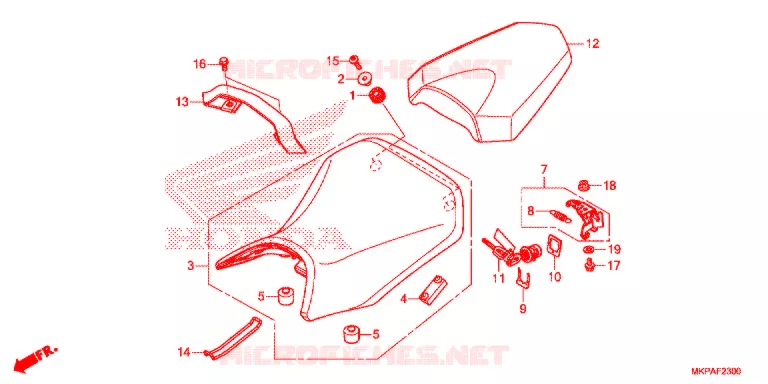 ZITTING   Honda MOTO 500 CBR 2021  CBR500RAM
