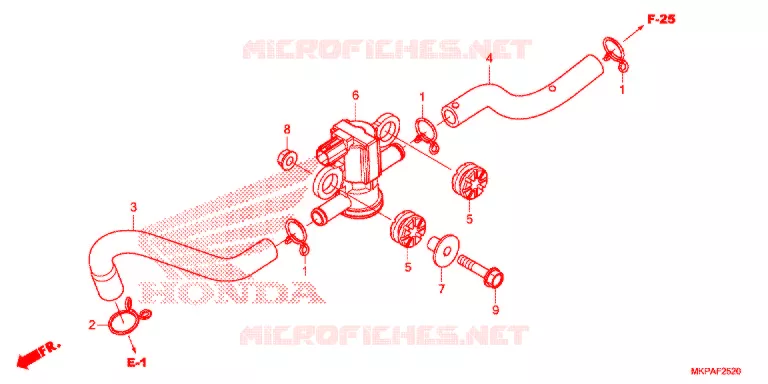 LUCHTINJECTIE SOLENOIDEKLEP Honda MOTO 500 CBR 2021  CBR500RAM