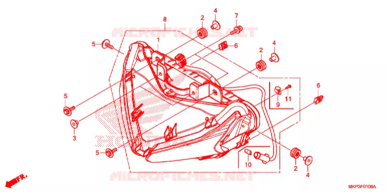 KOPLAMP  Honda MOTO 500 CBR 2021  CBR500RAM