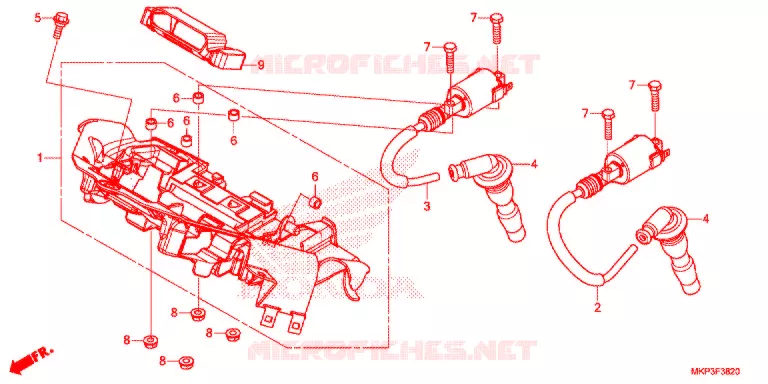 ONTSTEKINGSSPOEL  Honda MOTO 500 CBR 2021  CBR500RAM