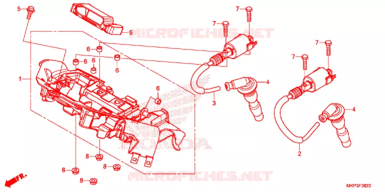 ONTSTEKINGSSPOEL  Honda MOTO 500 CBR 2021  CBR500RAM