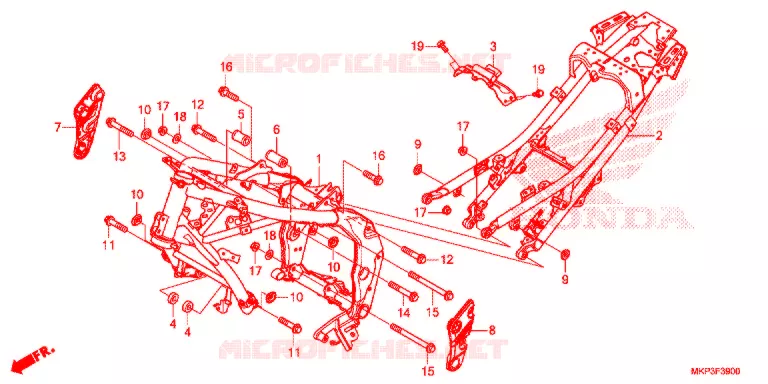 FRAME CHASSIS   Honda MOTO 500 CBR 2021  CBR500RAM