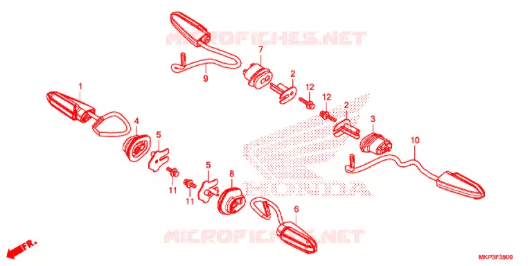 KNIPPERLICHT   Honda MOTO 500 CBR 2021  CBR500RAM