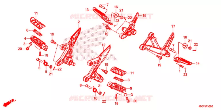 OPSTAP   Honda MOTO 500 CBR 2021  CBR500RAM