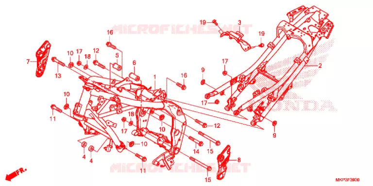 FRAME CHASSIS   Honda MOTO 500 CBR 2021  CBR500RAM