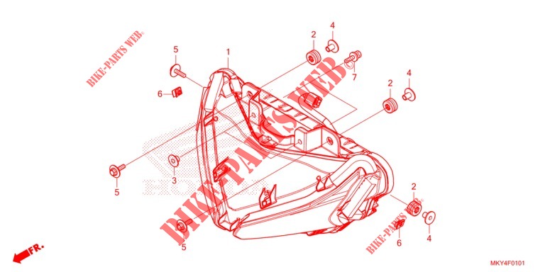 KOPLAMP (CBR650RA) voor Honda CBR 650 R ABS 2021