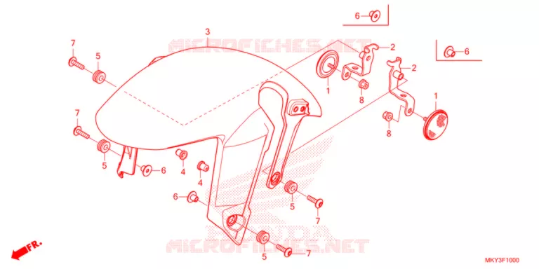 VOOR STROOMLIJNKAP   Honda MOTO 650 CBR 2021  CBR650RAM