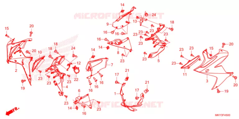 MIDDENKAP  Honda MOTO 650 CBR 2021  CBR650RAM