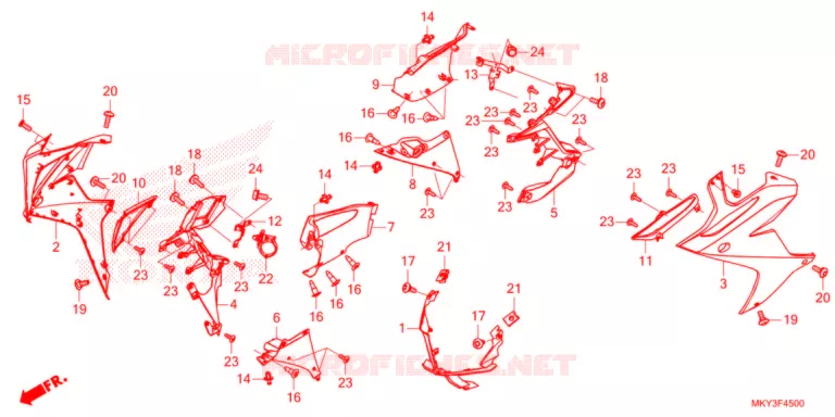 MIDDENKAP  Honda MOTO 650 CBR 2021  CBR650RAM