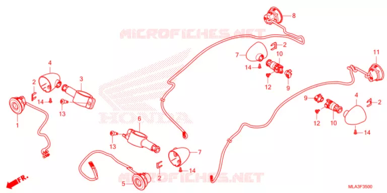KNIPPERLICHT   Honda MOTO 1100 REBEL 2021  CMX1100AM