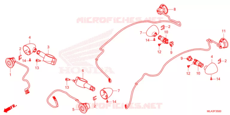 KNIPPERLICHT   Honda MOTO 1100 REBEL 2021  CMX1100DM
