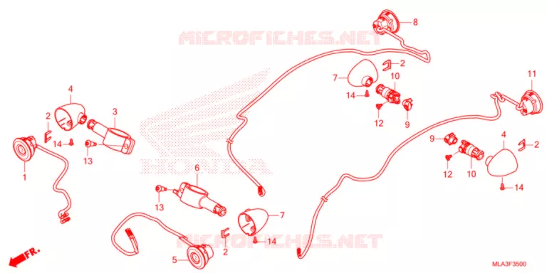 KNIPPERLICHT   Honda MOTO 1100 REBEL 2021  CMX1100DM