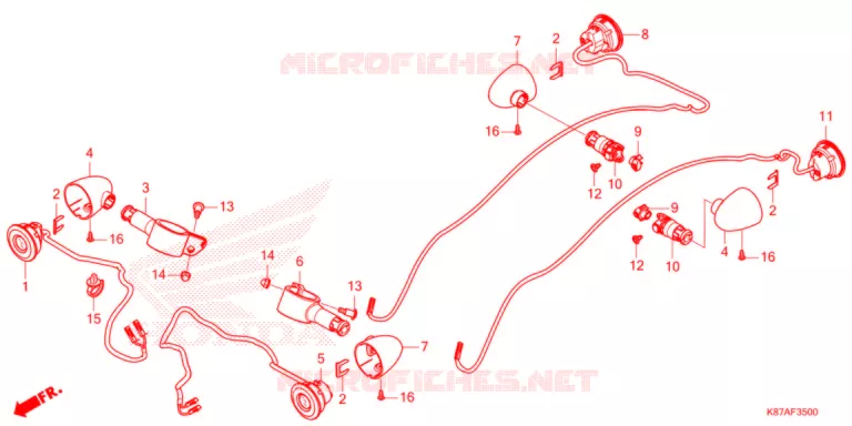 KNIPPERLICHT   Honda MOTO 300 REBEL 2021  CMX300AM