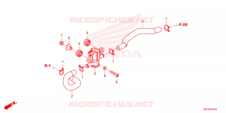 LUCHTINJECTIE SOLENOIDEKLEP Honda MOTO 500 REBEL 2021  CMX300M