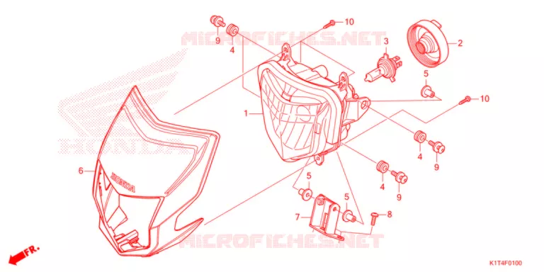 KOPLAMP (CRF300L/LA) Honda MOTO 300 CRF 2021  CRF300LAM