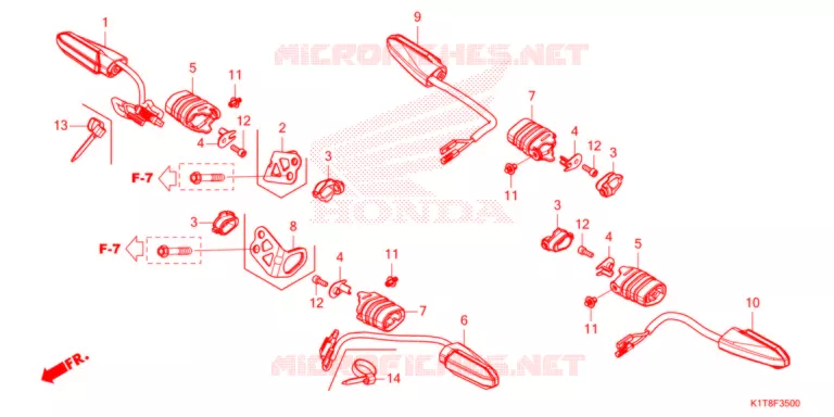 KNIPPERLICHT   Honda MOTO 300 CRF 2021  CRF300LDM