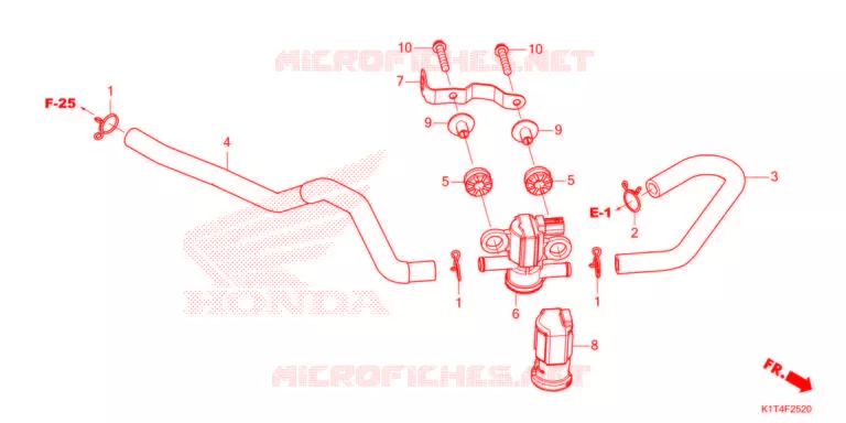 LUCHTINJECTIE SOLENOIDEKLEP Honda MOTO 300 CRF 2021  CRF300LRM