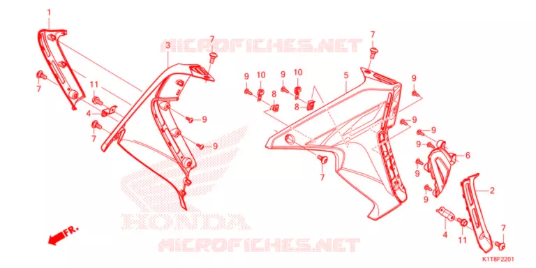 DEKBAND (CRF300LR) Honda MOTO 300 CRF 2022  CRF300LRM