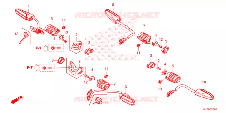 KNIPPERLICHT   Honda MOTO 300 CRF 2022  CRF300LRM