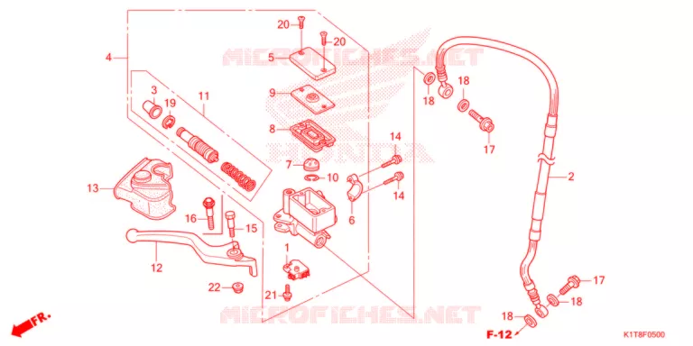 VOOR REM HOOFD CILINDER   Honda MOTO 300 CRF 2021  CRF300LRM