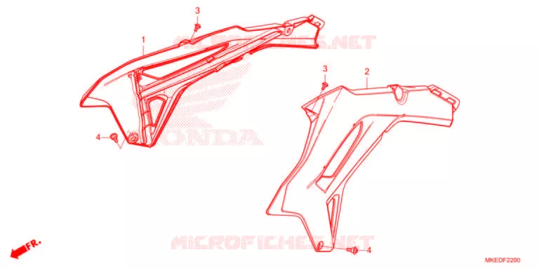 RADIATOR VERSTIJVING (CRF450R) Honda MOTO 450 CRF 2021  CRF450RM