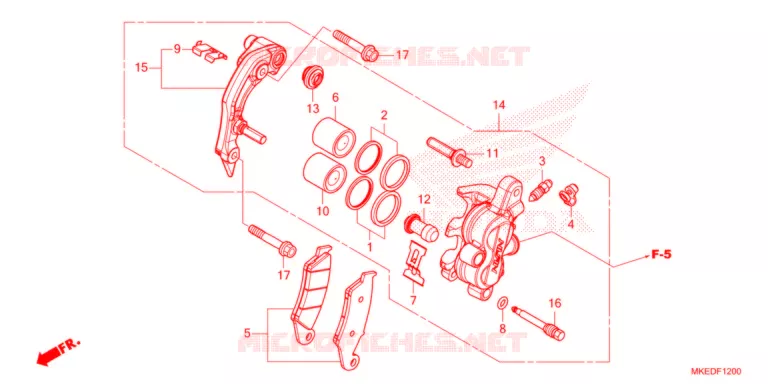VOOR REMKLAUW   Honda MOTO 450 CRF 2021  CRF450RM