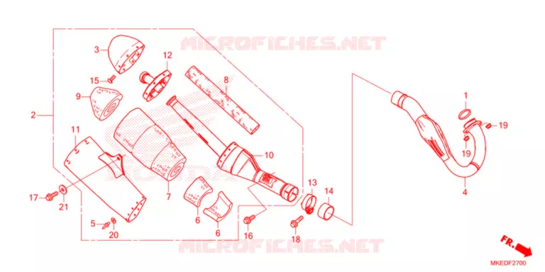 UITLAATDEMPER   Honda MOTO 450 CRF 2022  CRF450RN