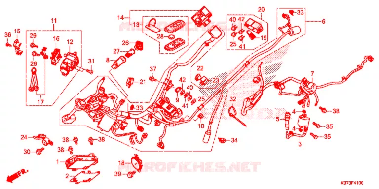 BEDRADINGSBUNDEL Honda SCOOTER 150 PCX 2020  WW150AL