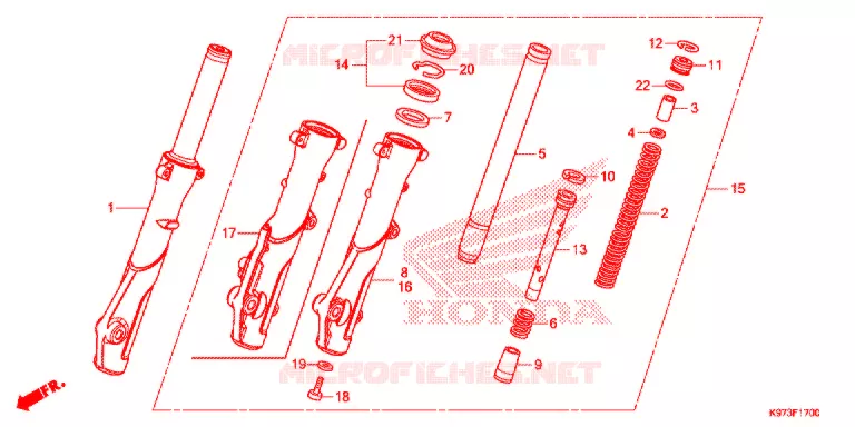 VOOR VORK  Honda SCOOTER 150 PCX 2020  WW150AL