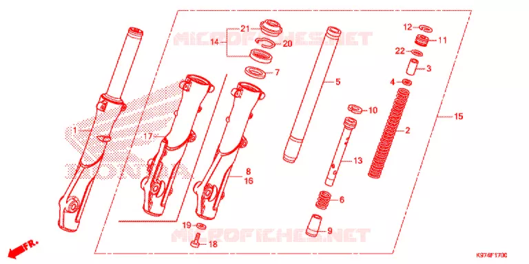 VOOR VORK  Honda SCOOTER 150 PCX 2020  WW150AL