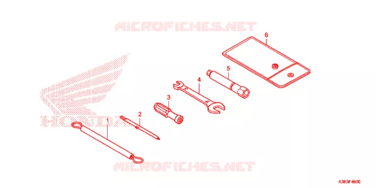 GEREEDSCHAP  Honda SCOOTER 150 PCX 2016  WW150H