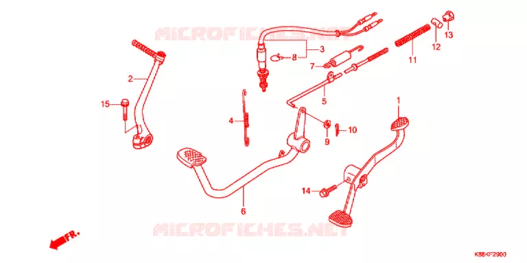 PEDAAL/KICKSTARTER ARM  Honda MOTO 110 CUB 2021  C110XM