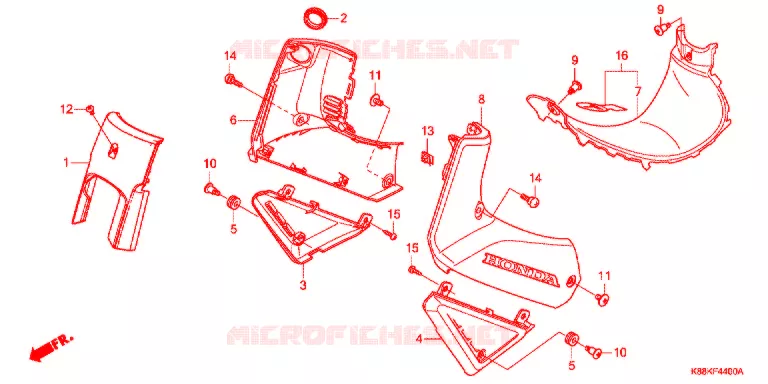 VOORKAP Honda MOTO 110 CUB 2021  C110XM