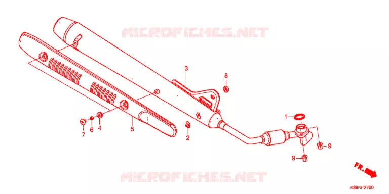 UITLAATDEMPER   Honda MOTO 110 CUB 2021  C110XM