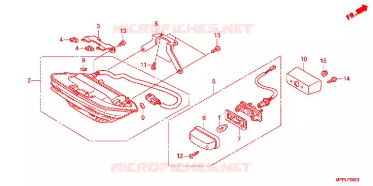 ACHTERLICHT/KENTEKEN LICHT   Honda MOTO 1300 CB 2021  CB1300SPL