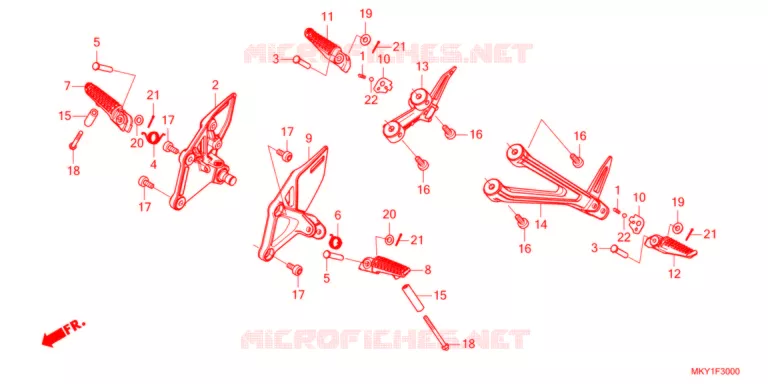 OPSTAP   Honda MOTO 650 CB 2022  CB650RAM