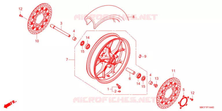 VOOR WIEL  Honda MOTO 650 CB 2021  CB650RAM