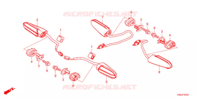 KNIPPERLICHT   Honda MOTO 125 CB 2023  CBF125NAM